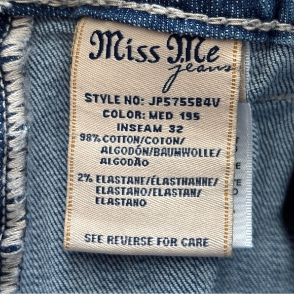 Miss Me Signature Bootcut Jeans 27 Rhinestone JP5755B4V - Picture 8 of 10